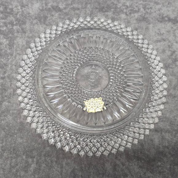 Avon American Lead Crystal Fostoria Glass Collectible Plates Door Knocker & Rose - Picture 11 of 12